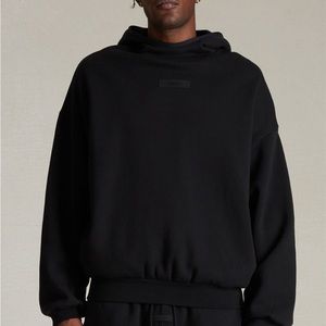 Fear of God Essentials Jet Black Hoodie NWT size large